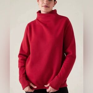 Athleta Cozy Karma Twist Neck Sweatshirt Clover Berry Size XS NWT